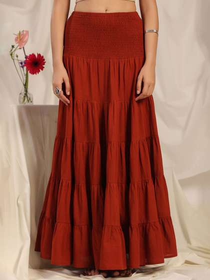 anayna Flared Maxi Skirt