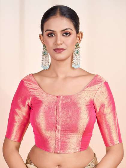 Inddus Woven Design Saree Blouse