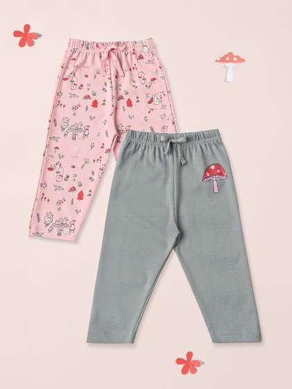 Nauti Nati Girls Pack Of
                    2 Printed Cotton Leggings
