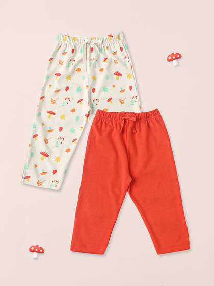 Nauti Nati Infants
                      Girls Pack Of 2 Cotton Printed Legging