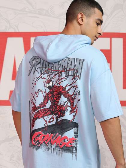 HIGHLANDER Marvel
                          Venom Men Oversized Drop Shoulder Hoody