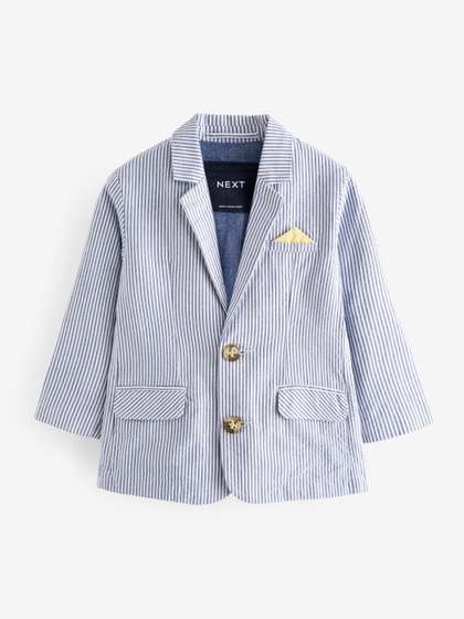 NEXT Boys Striped
                    Single-Breasted Blazer