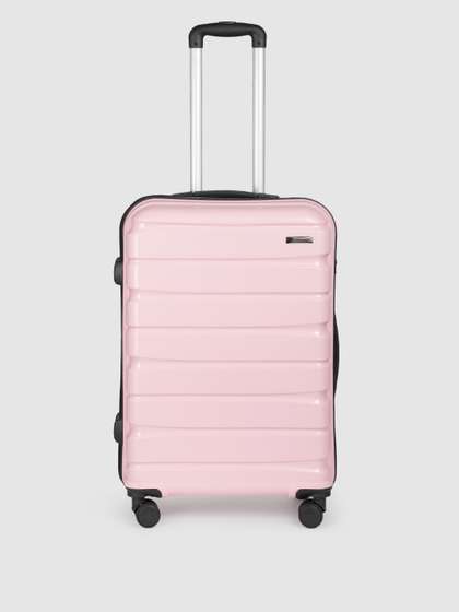 Teakwood Leathers
                          India 360-Degree Rotation Hard Sided Medium
                          Size Trolley Bag- 57L