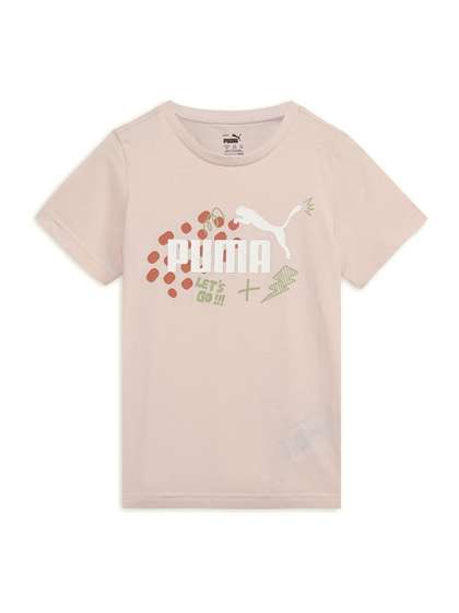 Puma Kids Brand Logo Printed Pure Cotton T-shirt