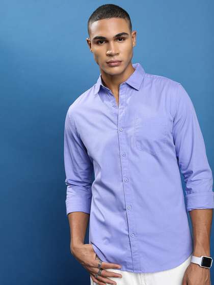 HIGHLANDER Slim Fit Cotton Casual Shirt