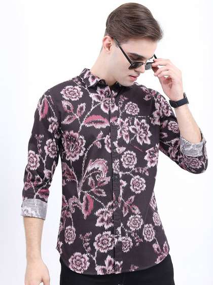 KETCH Men Printed Cotton Shirt