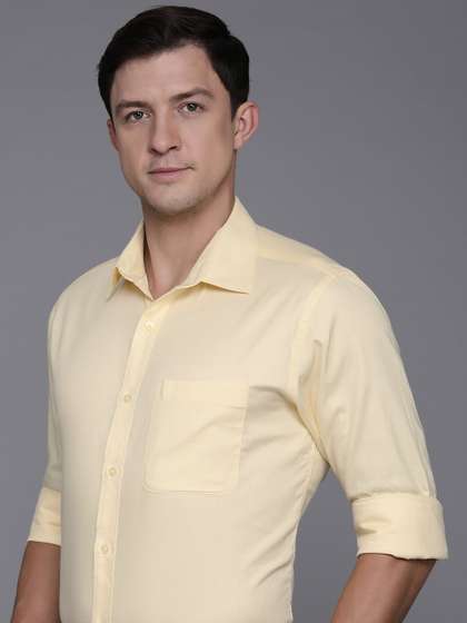 Raymond Pure Cotton
                        Self Design Slim Fit Textured Formal Shirt