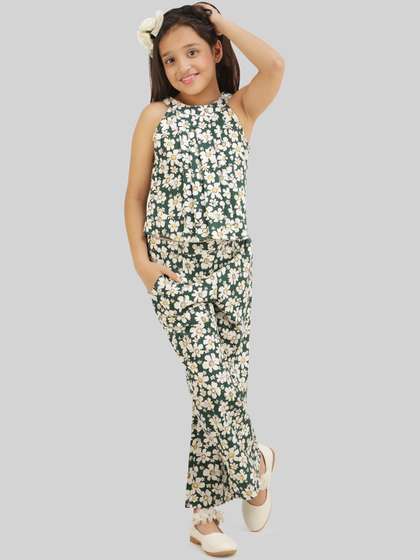BEING NAUGHTY Girls
                        Printed Sleeveless Top & Trouser Clothing
                        Set