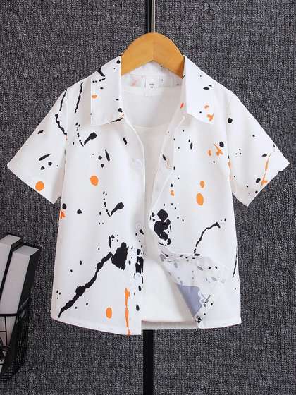 BAESD Boys Standard
                    Opaque Printed Casual Shirt