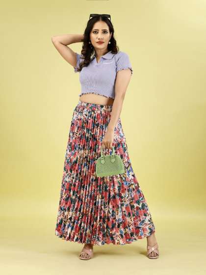 Raiyani Enterprise Women Printed Maxi Skirts