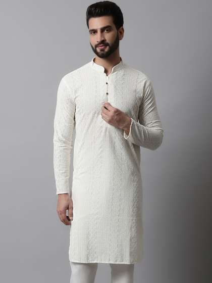 Jompers Men Embroidered Kurta