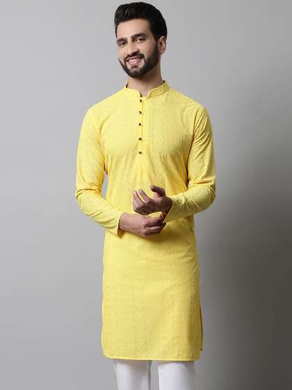 Jompers Men Embroidered Kurta