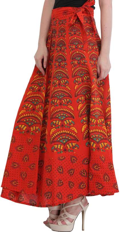 Exotic India Wrap-Around Maxi Skirts