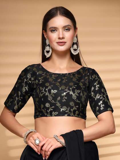 Oomph Boat Neck Saree Blouse