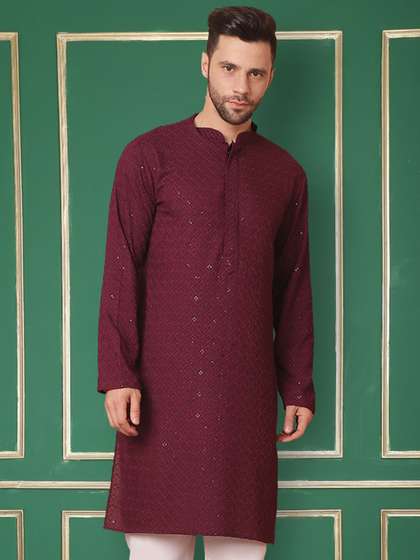 Jompers Chikankari Print Kurta