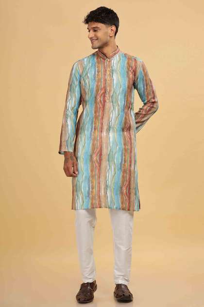 Anouk Abstract Woven Design Kurta