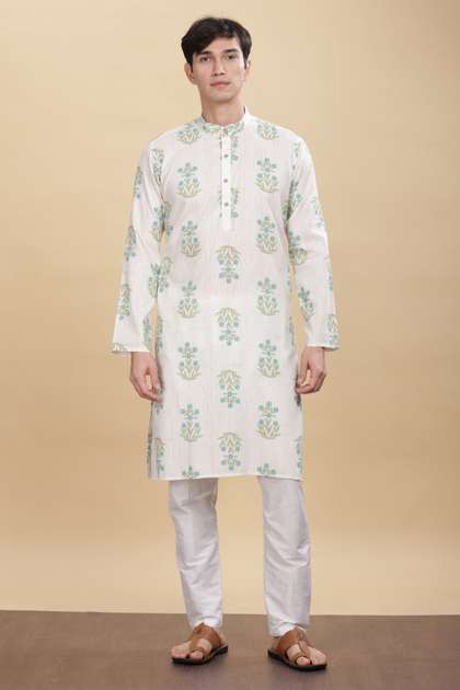 Anouk Printed Cotton Straight Kurta