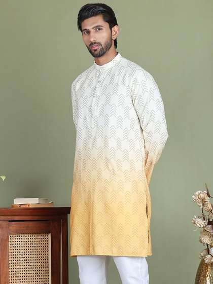 Anouk Men Geometric Printed Kurta