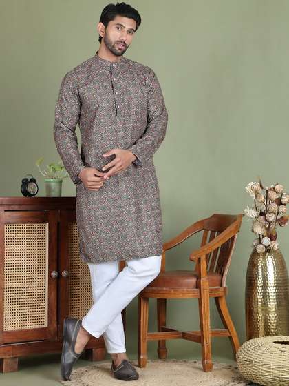 Jompers Sequinned Straight Kurta