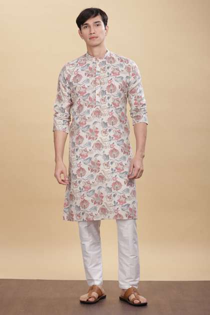 Anouk Printed Cotton Straight Kurta