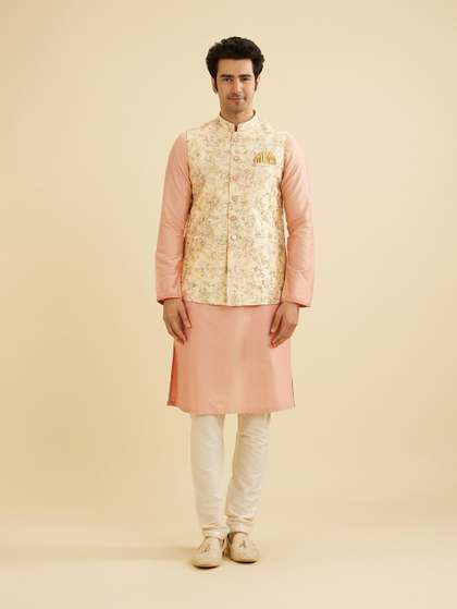 Manyavar Embroidered Nehru Jacket