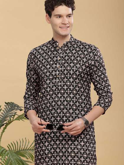 Anouk Printed Cotton Straight Kurta