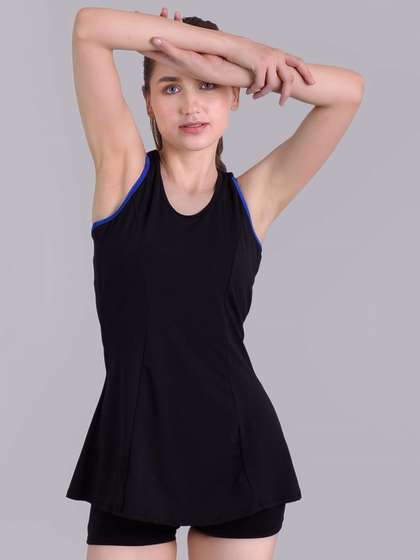 Keepfit Women Round
                        Neck Sleeveless Swim Set