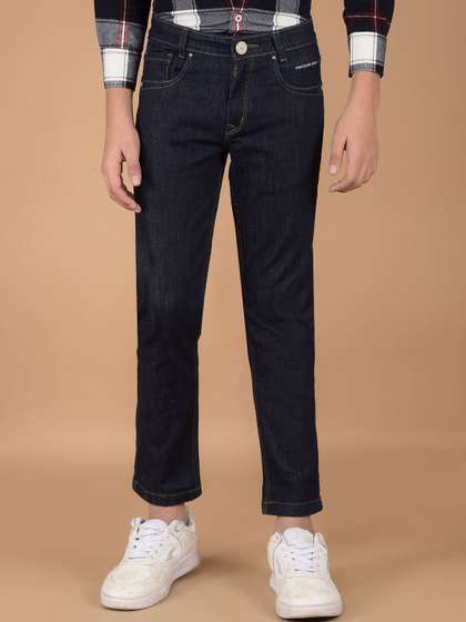 Crimsoune Club Boys Slim
                    Fit Heavy Fade Stretchable Jeans