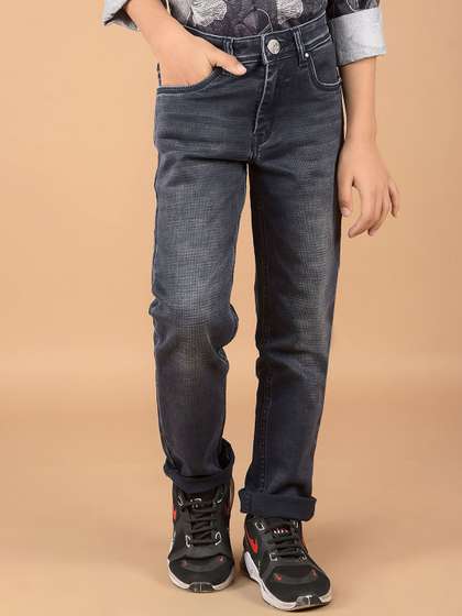 Crimsoune Club Boys Slim
                    Fit Heavy Fade Stretchable Jeans