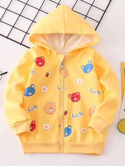 Bold N Elegant Unisex
                    Kids Printed Hooded Sweatshirt