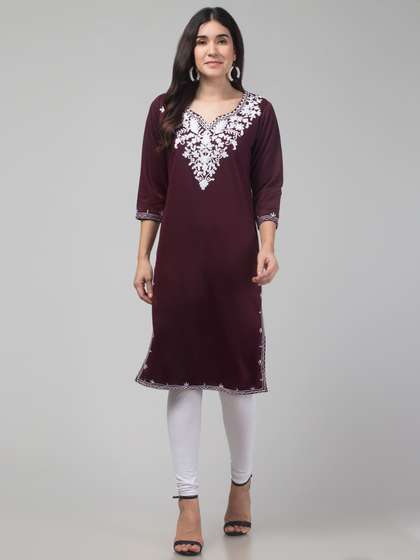 FAMBEE Women Woollen Kurta