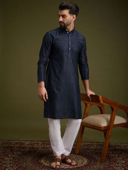 Anouk Mandarin Collar Straight Kurta