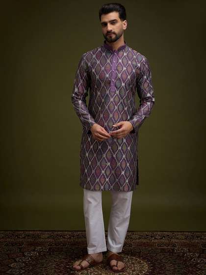 Anouk Geometric Embroidered Kurta