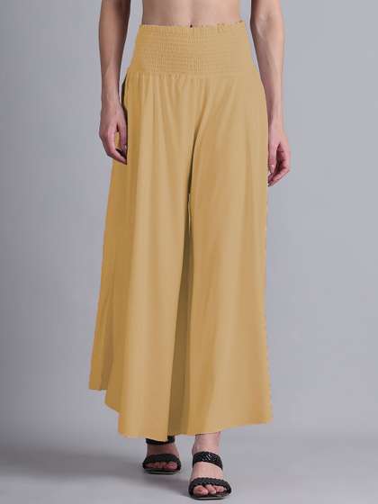 GRACIT Women Solid Flared Palazzos