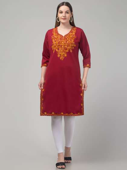 FAMBEE Woollen Straight Kurta