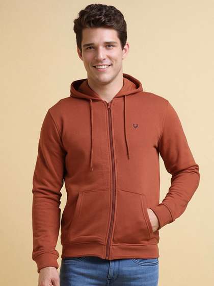 Allen Solly Men
                        Hooded Front-Open Sweatshirt