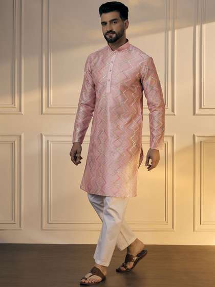 Anouk Chevron Embroidered Kurta