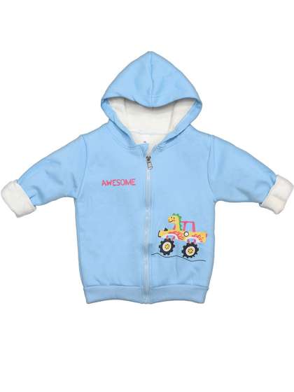 Bold N Elegant Kids
                    Printed Hooded Front-Open Sweatshirt