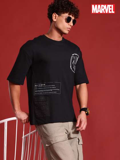 MARVEL STREET Cyber Punk Printed Pure Cotton T-shirt
