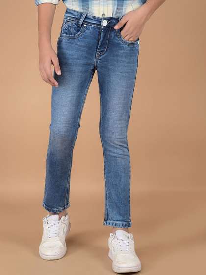 Crimsoune Club Boys Slim
                    Fit Heavy Fade Stretchable Jeans