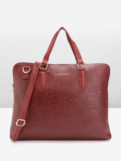 Caprese Flix Women
                      Maroon Medium 18 inch Laptop Bag