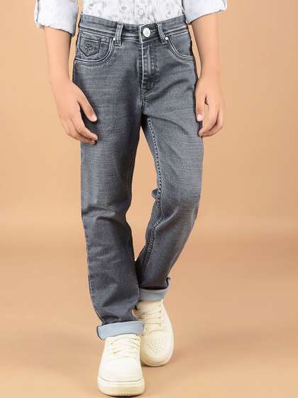 Crimsoune Club Boys Slim
                    Fit Heavy Fade Stretchable Jeans