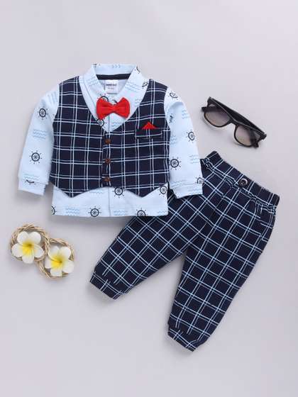 Moms Love Infants Boys
                    Checked Shirt with Trousers