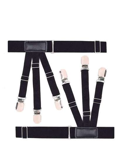 Aadikart Men's Shirt
                    Stays Adjustable Elastic Shirt Garters