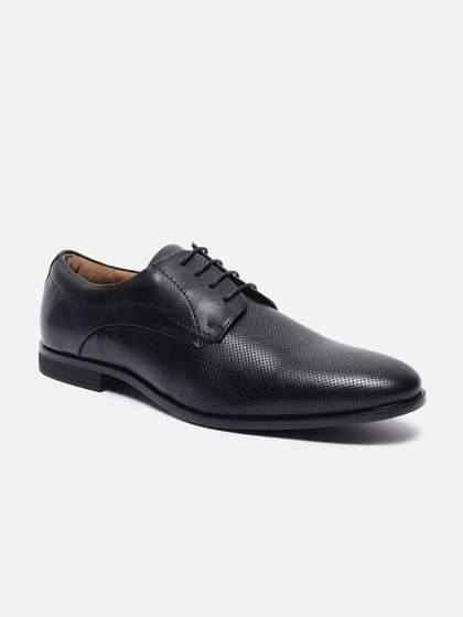Van Heusen Men
                        Leather Derby Round Toe Formal Shoes