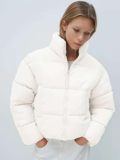 Stylecast X Kotty
                        Women Solid Crop Insulator Puffer Jacket