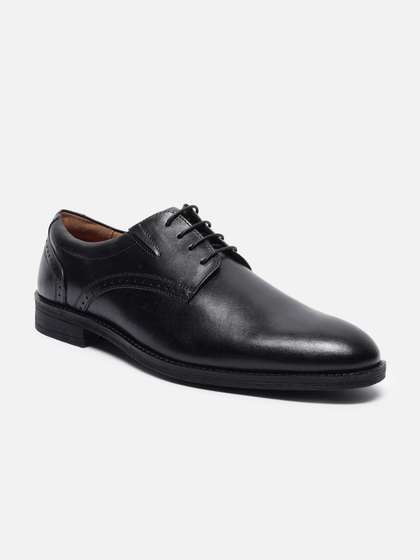 Van Heusen Men
                          Leather Derby Round Toe Formal Shoes