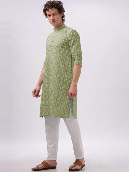 Anouk Embroidered Cotton Kurta