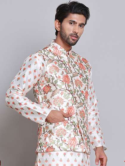 Jompers Men Printed Nehru Jacket