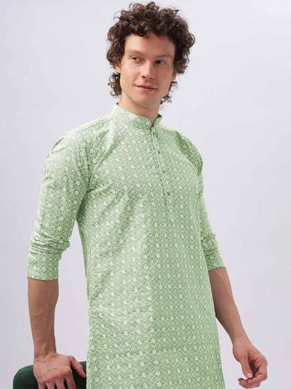 Anouk Embroidered Cotton Kurta
